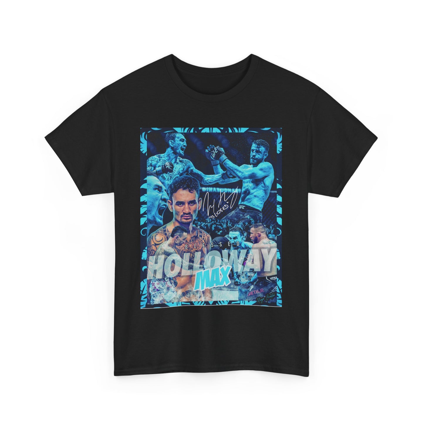 Custom Max Holloway T-Shirt - UFC Fighter Apparel - MMA Graphic Tee - Unique Max Holloway Fan Gift - Martial Arts Clothing for Fight Fans