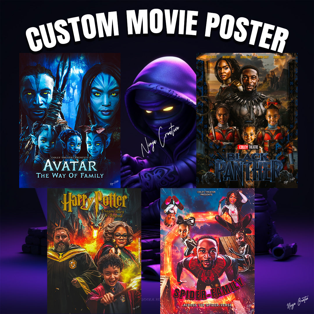 Custom Movie Poster Print โ Turn Yourself Into a Star 8x10/11x14, 16x20/18x24/24x36
