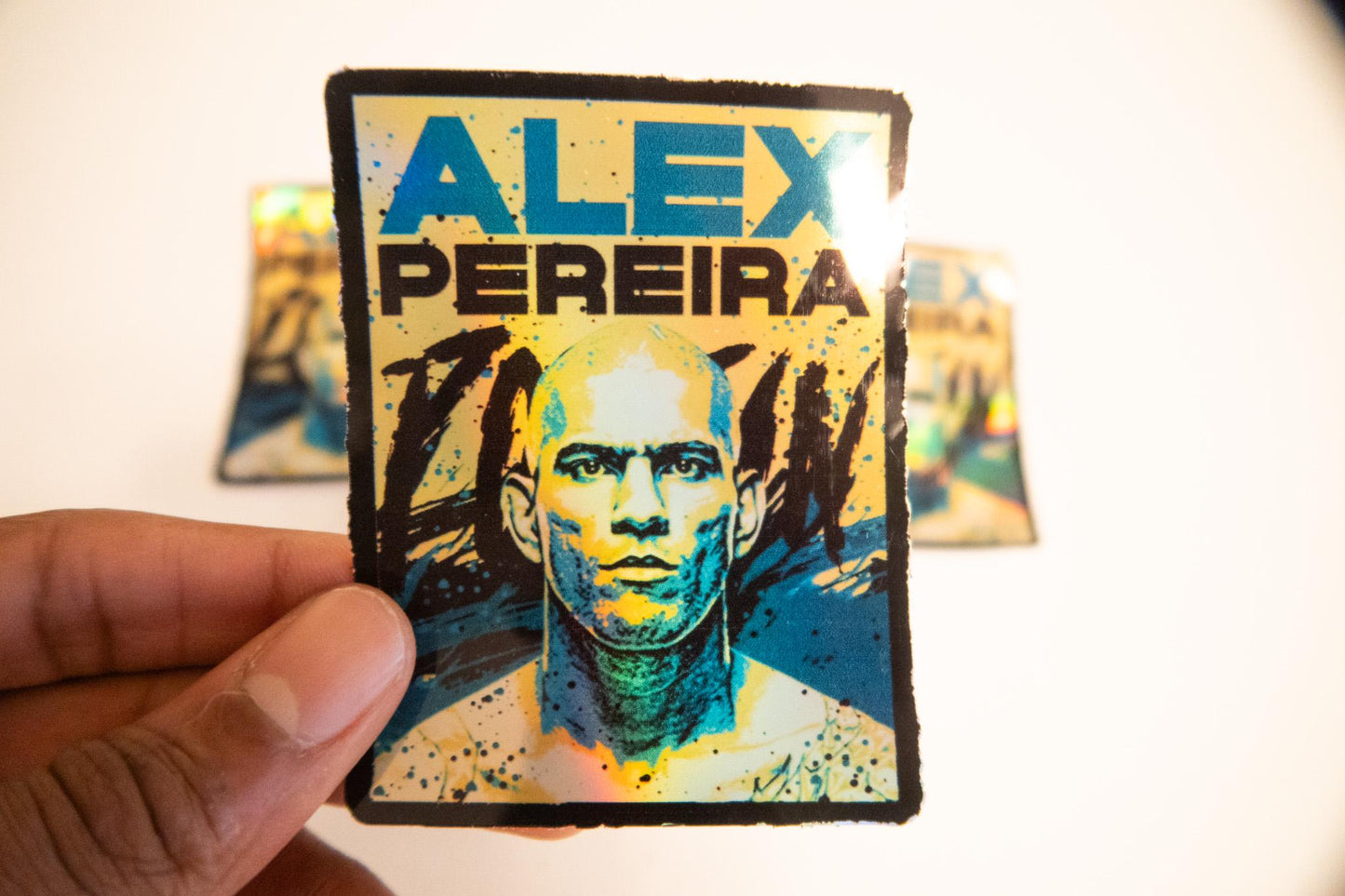 Holographic Alex Pereira Sticker - Perfect for MMA and UFC Fans