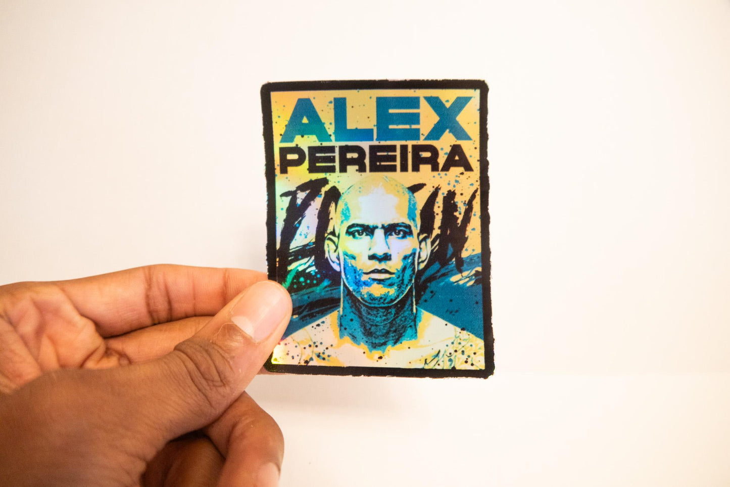Holographic Alex Pereira Sticker - Perfect for MMA and UFC Fans