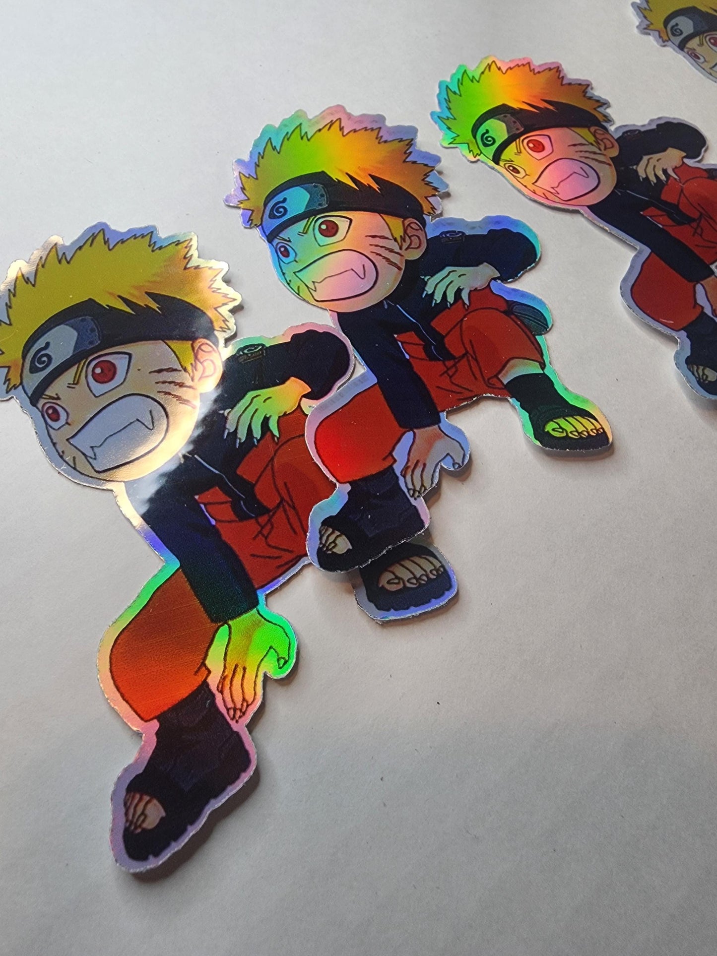 9 Tails Naruto Holographic Sticker - Crouching 9 tails Sticker - Vibrant Anime Sticker for Laptops, Bottles, & Journals - Naruto Fan Gift