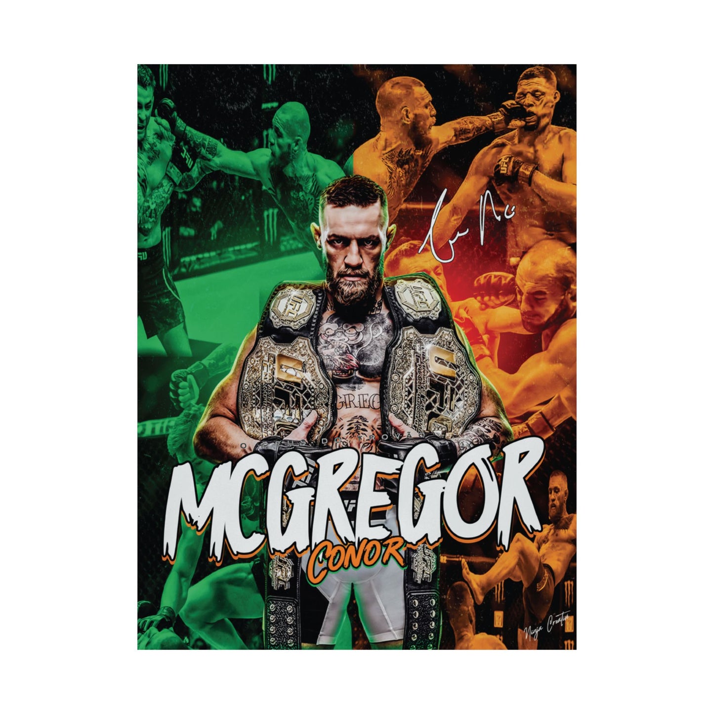 Conor McGregor - Iconic UFC Champion Poster | 18x24